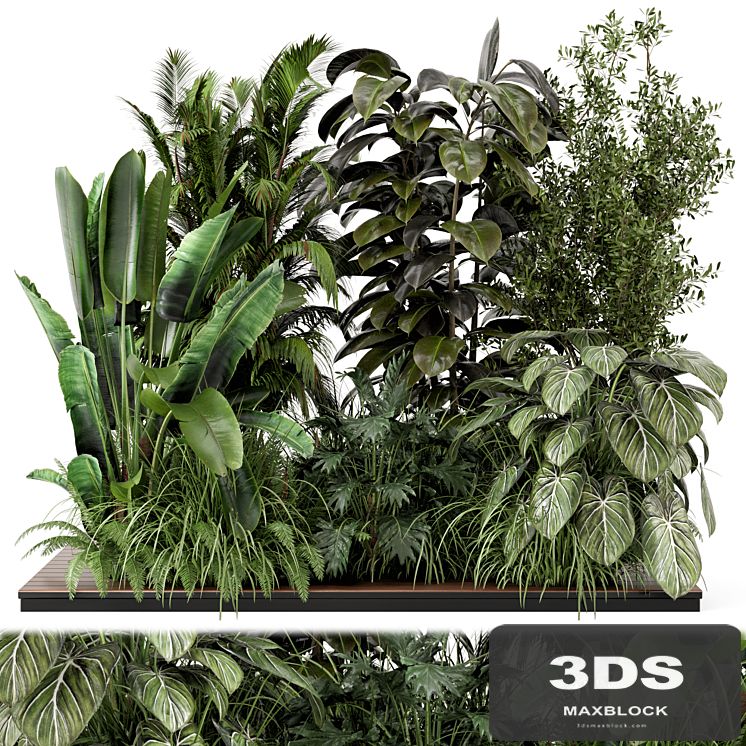 Outdoor Garden Set Bush and Tree - Garden Set 999