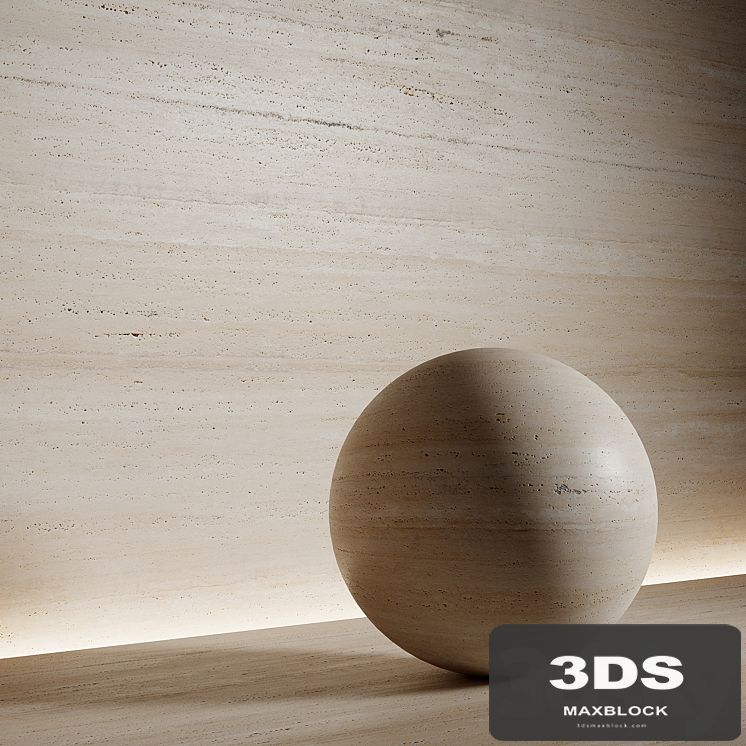 Stone material, travertine 5, pbr, seamless