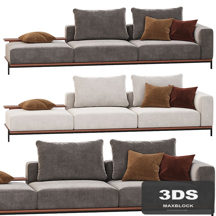 Poliform Brera sofa set 03
