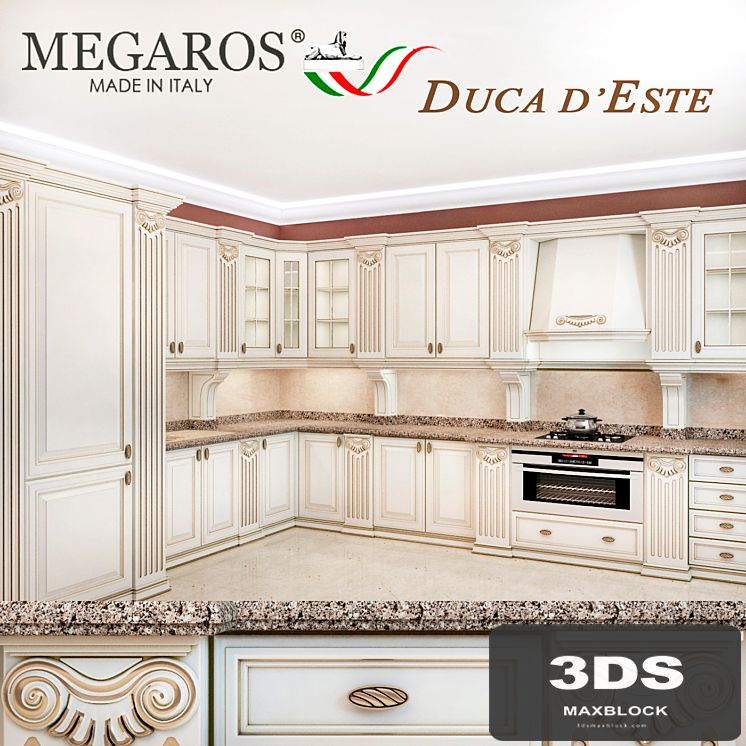 kitchen megaros. Model duca d'este