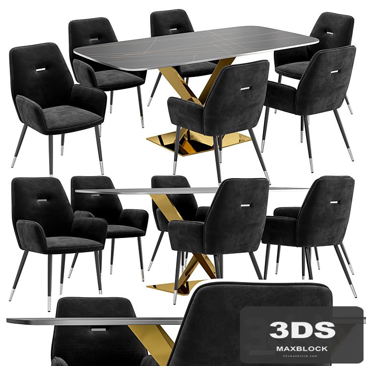 Dining chair Wendy and table Interno