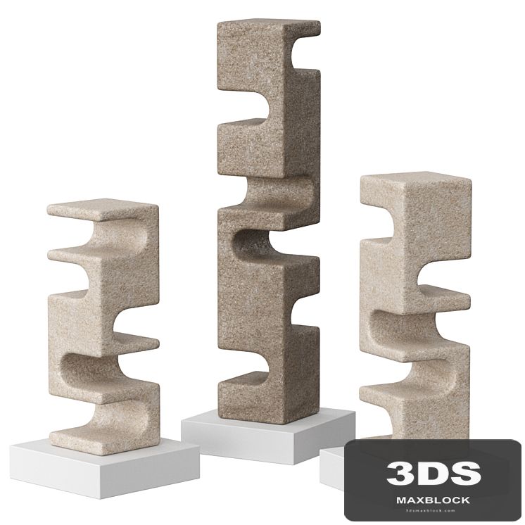 Abstract stone sculpture by Cesare Arduini