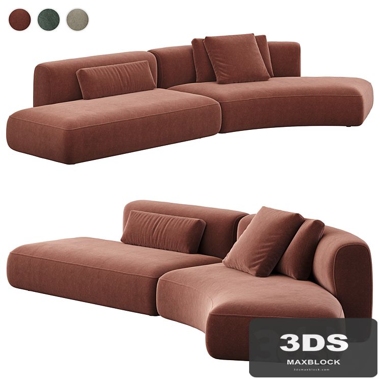 MDF ITALIA Cozy Curve Sofa