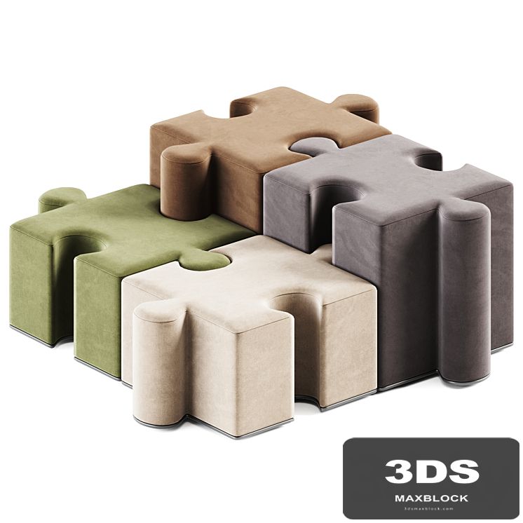 Puzzles Pouf by BuzziPuzzle / Pouf