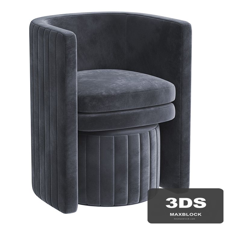 Ammillion Barrel Chair and Ottoman