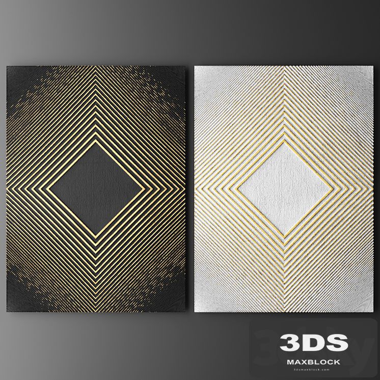 Decor for wall. Panel. 3D