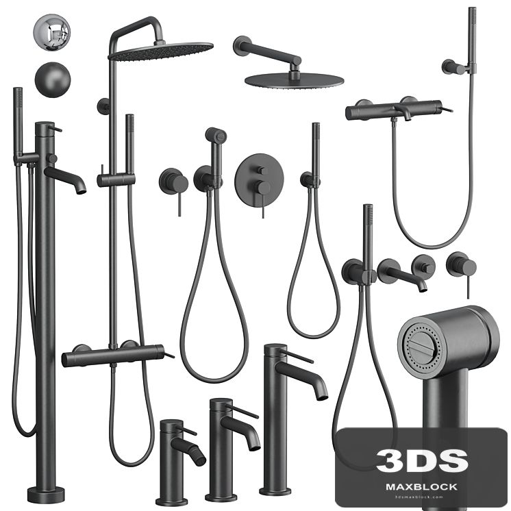 Gattoni Circle Two shower and faucet set