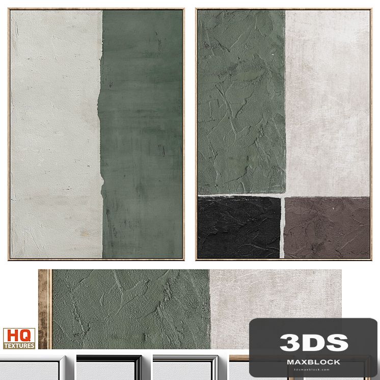 Mid-Century Plaster Textured Wall Art C-597