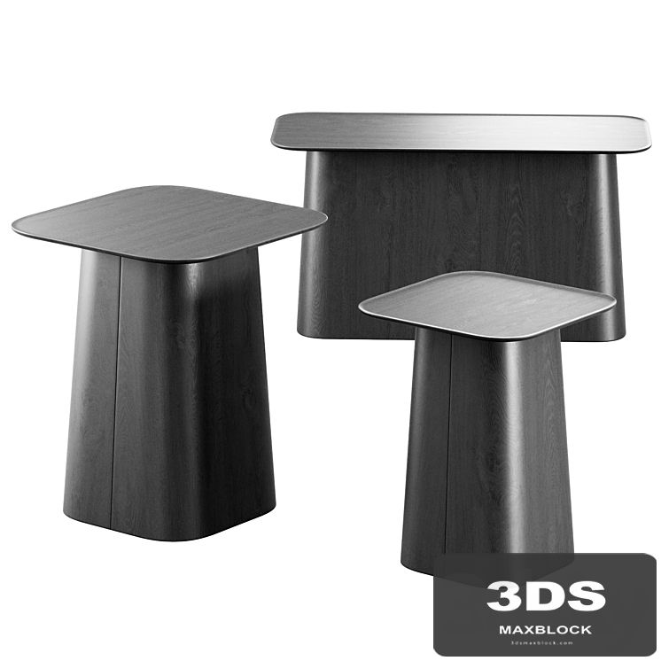 Wooden Side Tables by Vitra