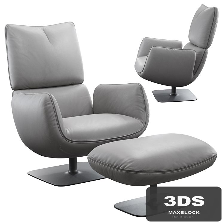 COR JALIS LOUNGE leather ( Vray+Corona )