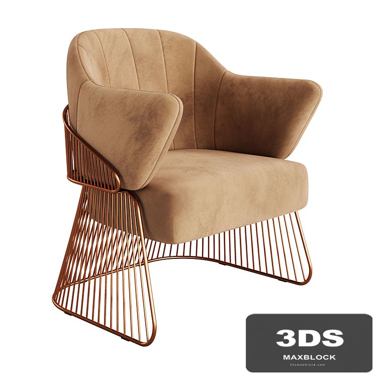 Jackie Armchair 01 by Rossato