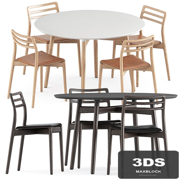 Cabin chair by Vipp and BA103 round table by Carl Hansen and Son