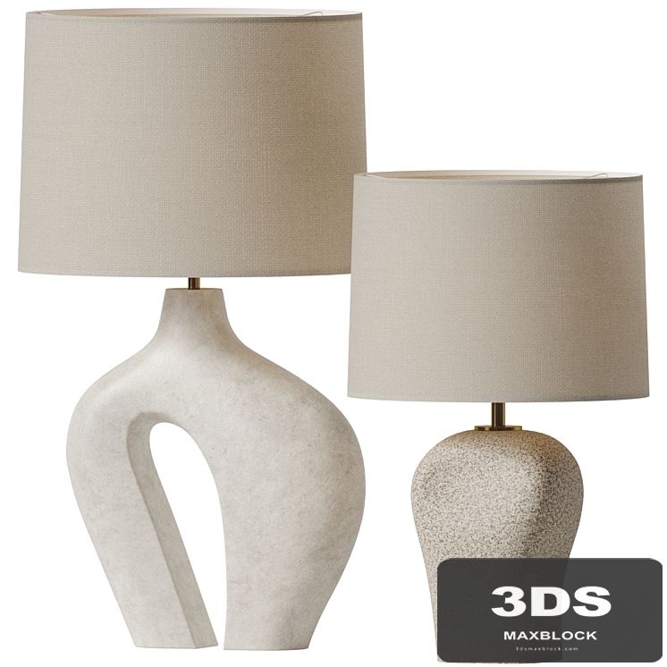 Large Hepworth and Blob Lamp - Kassandra Thatcher