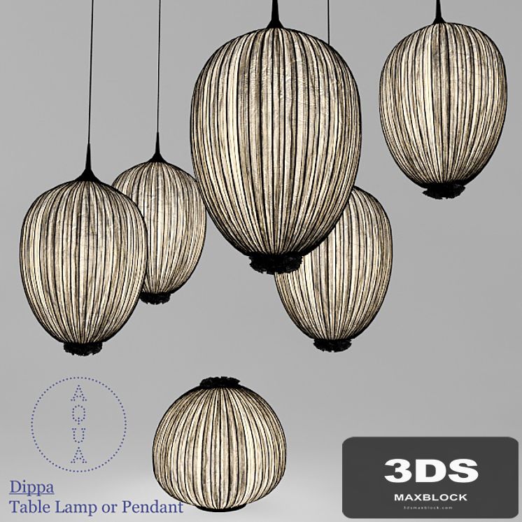 Aqua Creations Dippa Table Lamp or Pendant