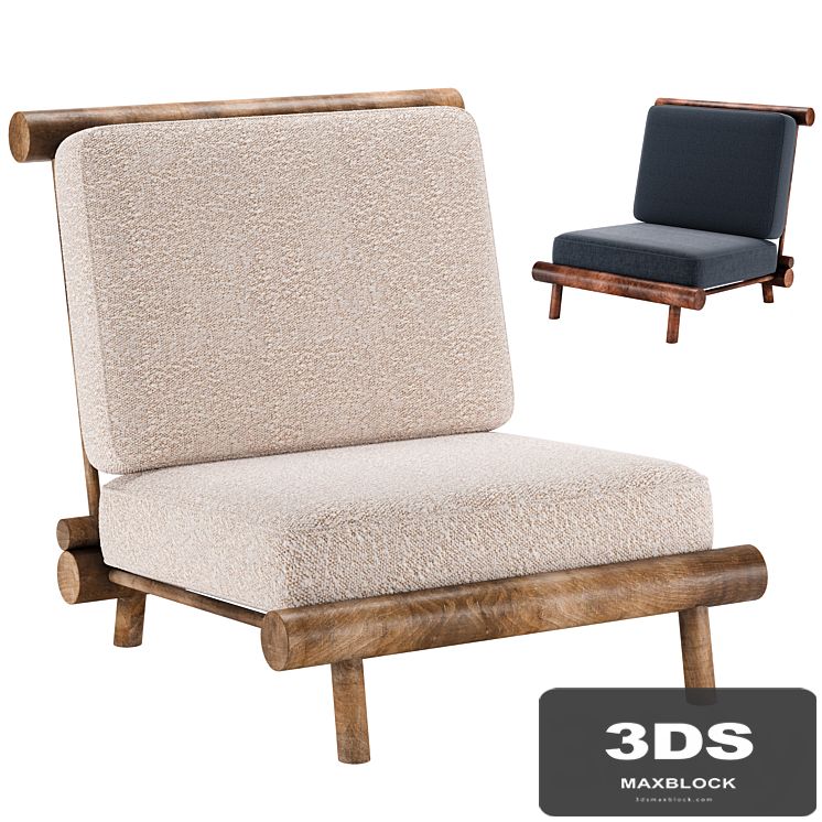 Rare Armchair for La Cachatte by Charlotte Perriand