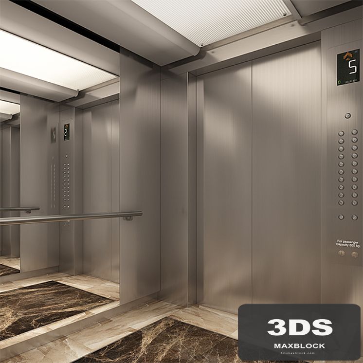 LIFT CAR MODEL_ELEVATOR INTERIOR