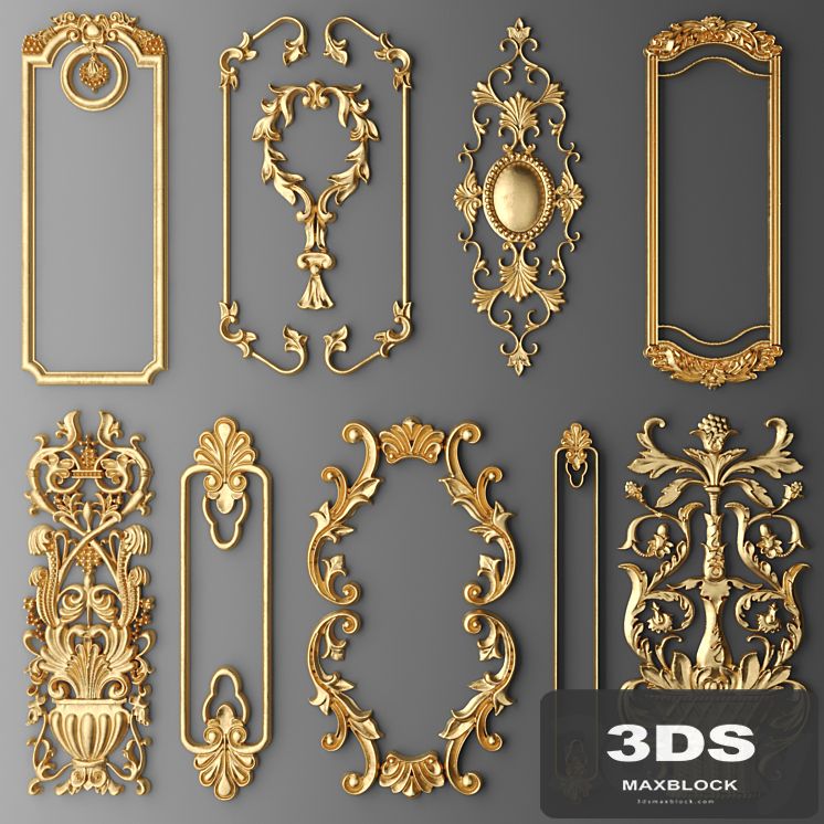 Set stucco decoration.