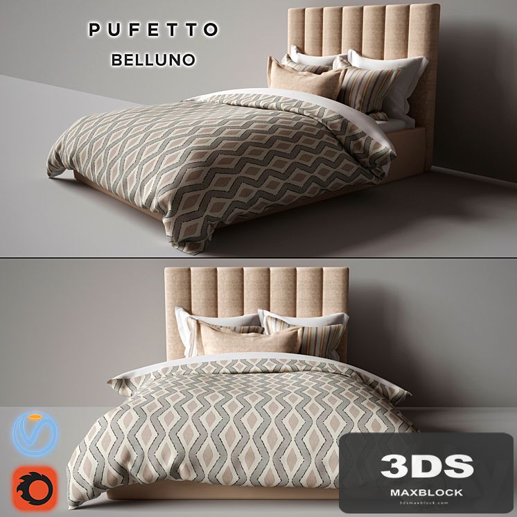 Pufetto Belluno Bed
