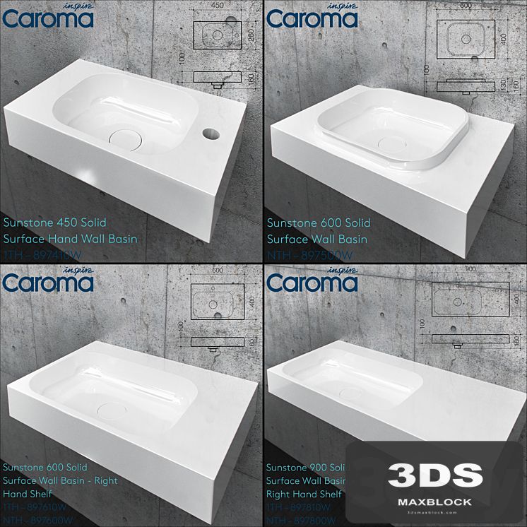 Caroma sunstone collection