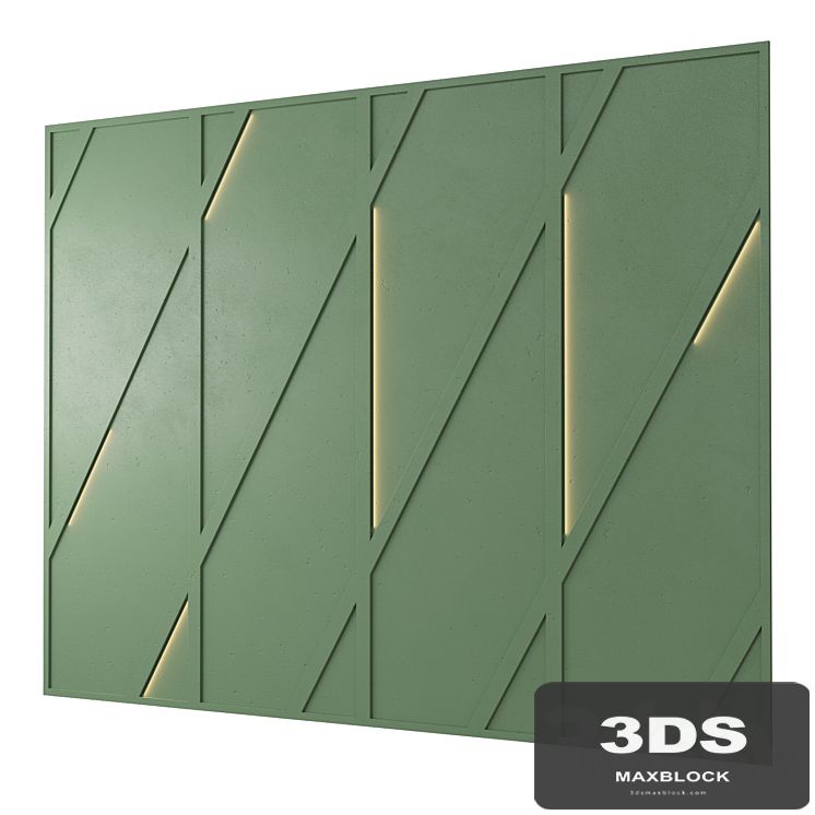 Wall panel. Decorative wall