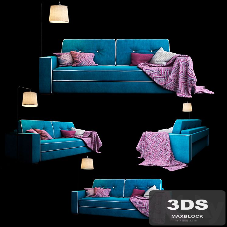 Trehmestny sofa Silvio