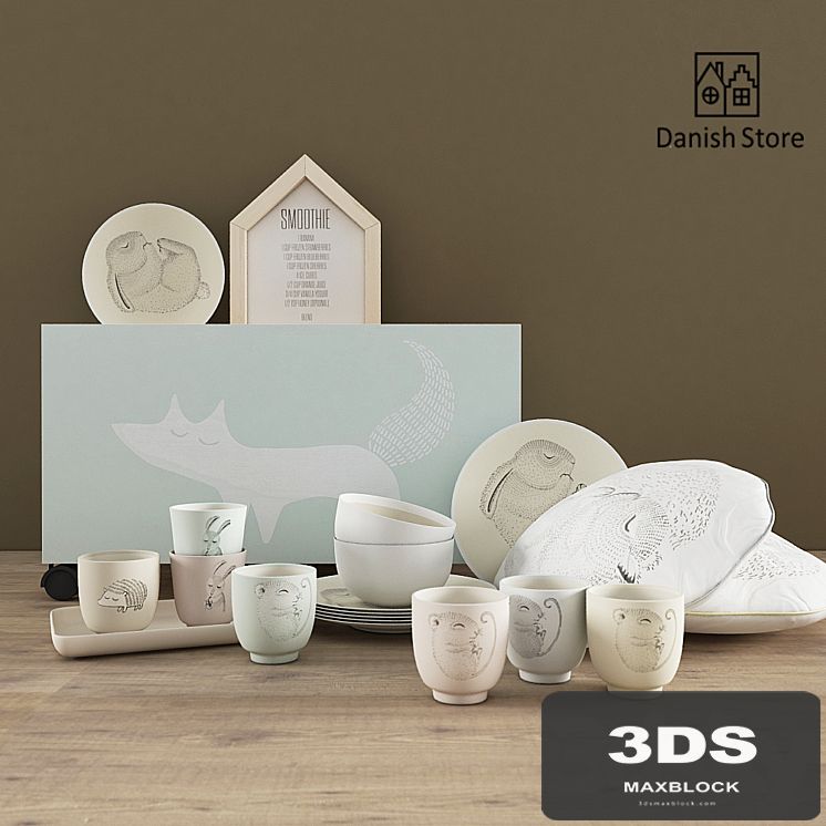set of children's dishes