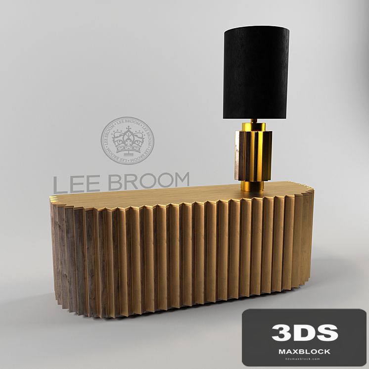 Chest of drawers and a desk lamp Lee Broom