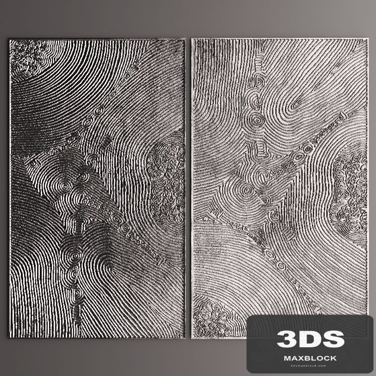 Decor for wall. Panel. 3D