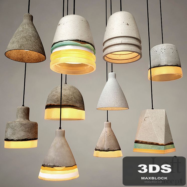 Art Concrete Pendant Collection
