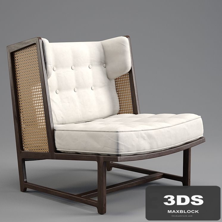 EDWARD WORMLEY Wing lounge chair