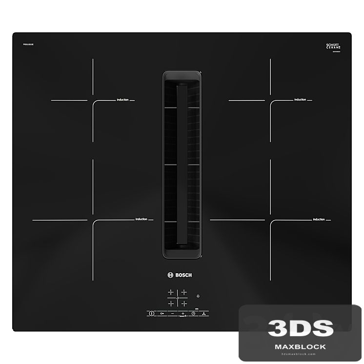 Hob with Bosch extractor hood