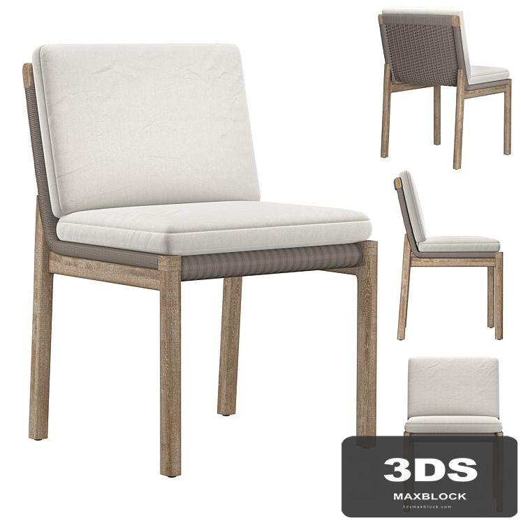 MESA TEAK DINING SIDE CHAIR