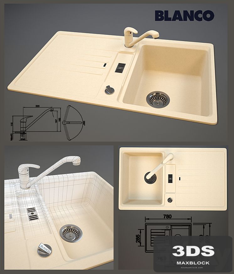 Blanco Silgranit Daras + Blanco Lexa 45S