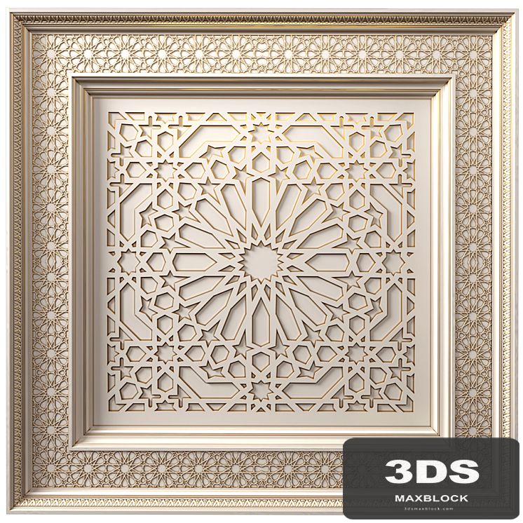 Ceiling in oriental style .Arabic Classic  Ceiling .Oriental Ceiling Classic
