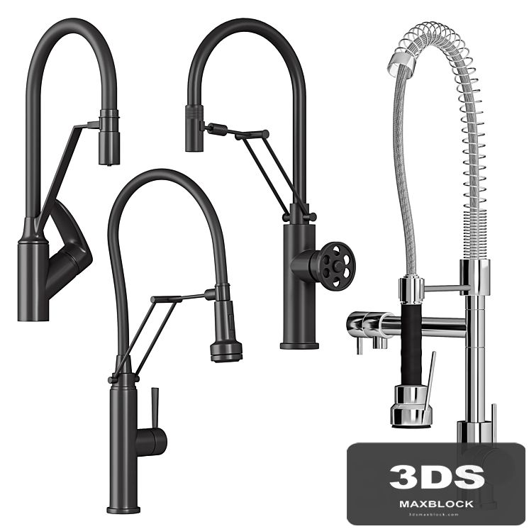 Mixer with flexible spout