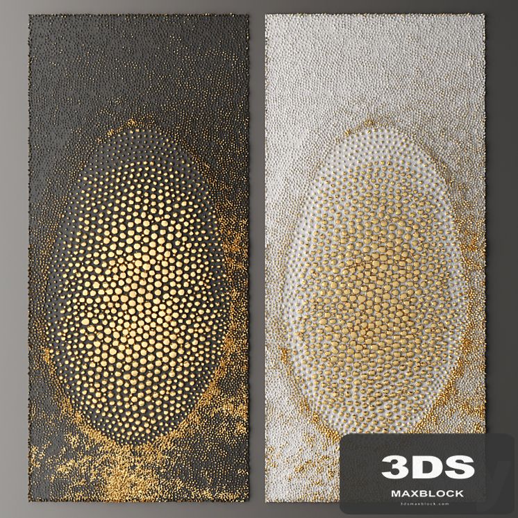 Decor for wall. Panel. 3D