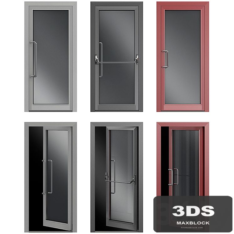 Metal swinging fire doors