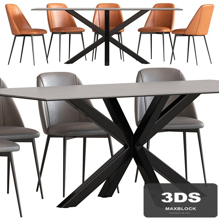Cult Furniture Heaven 8 Seat Dining Table and Marco Chair