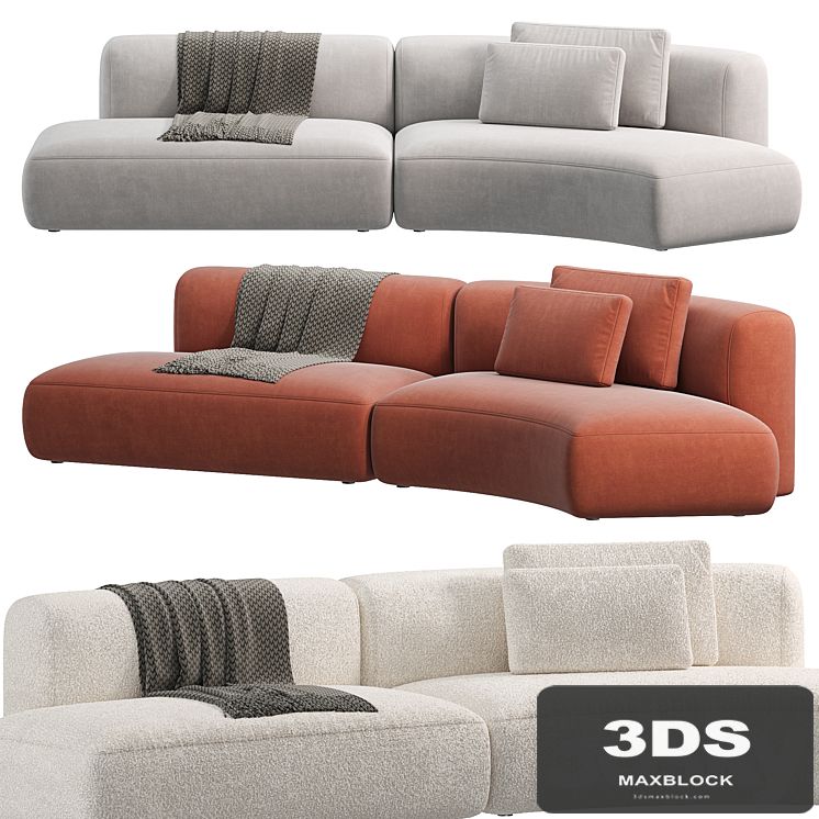 Cozy Curve Sofa by MDF ITALIA