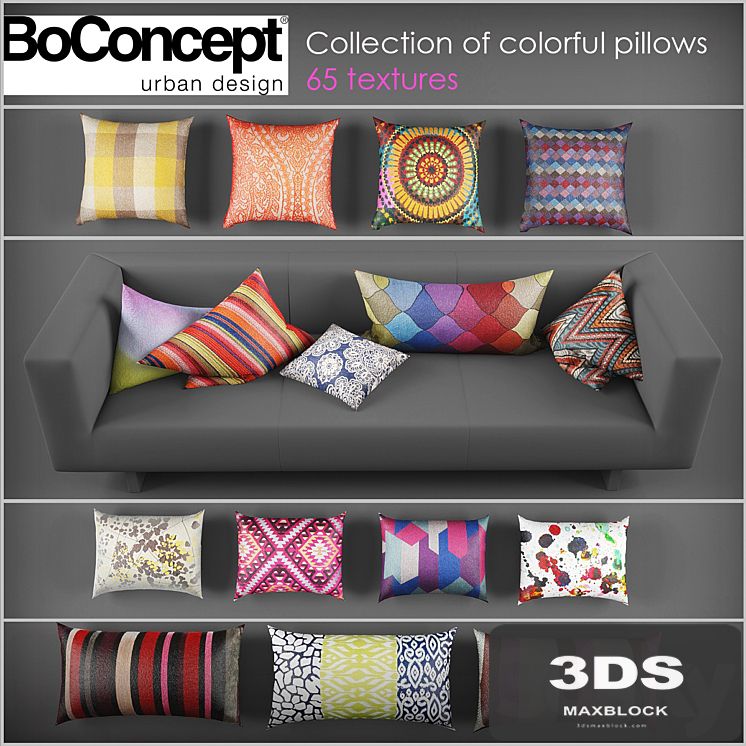 Collection of pillows from BoConcept