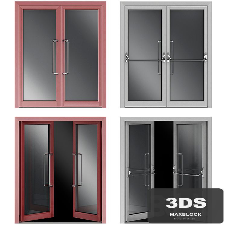 Metal swinging fire doors