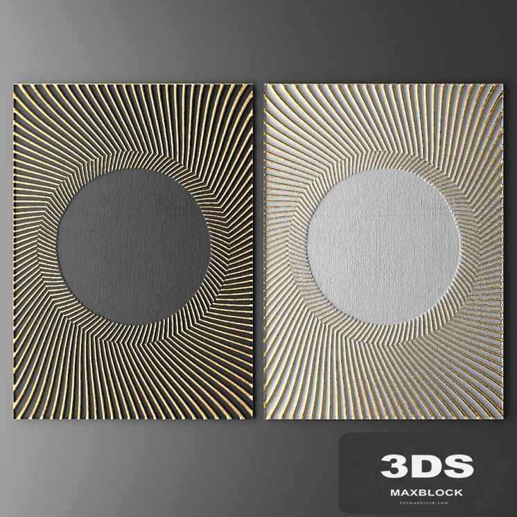 Decor for wall. Panel. 3D