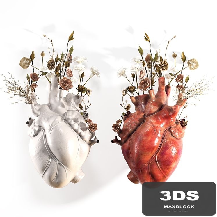 Wall Heart Vase