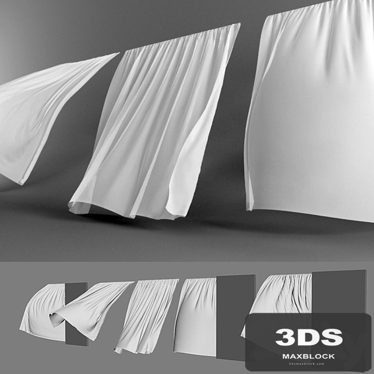 curtains in the wind