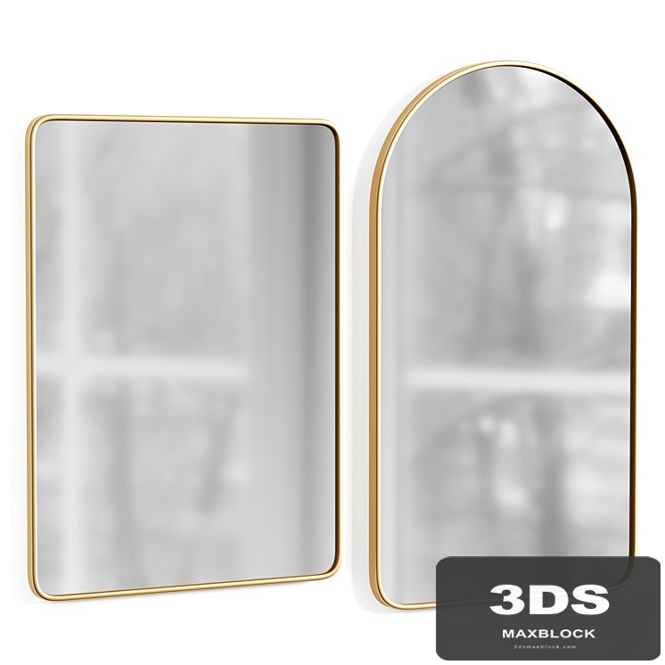 Arched Metal Framed Mirror