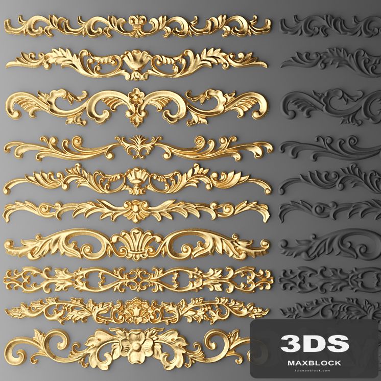 Set stucco decoration