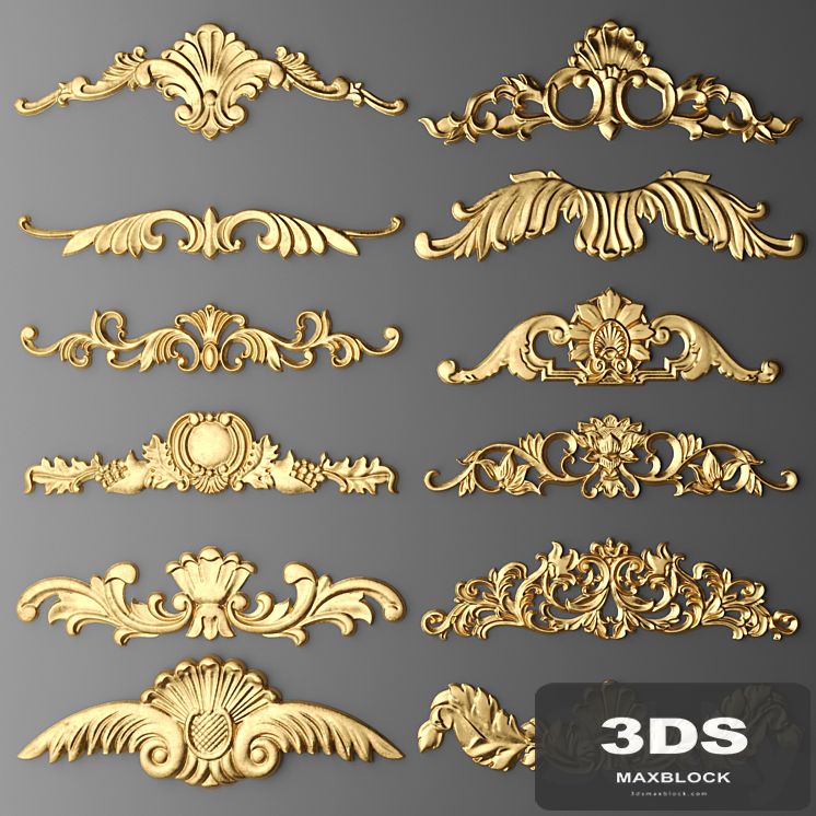 Set stucco decoration