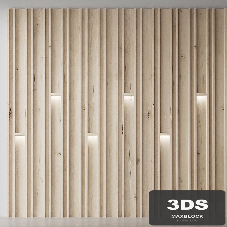 Decorative wooden wall 3