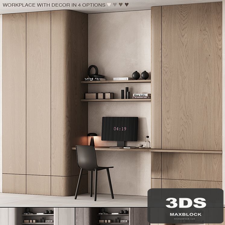 218 office furniture 05 workplace 01 minimal scandi 4 options
