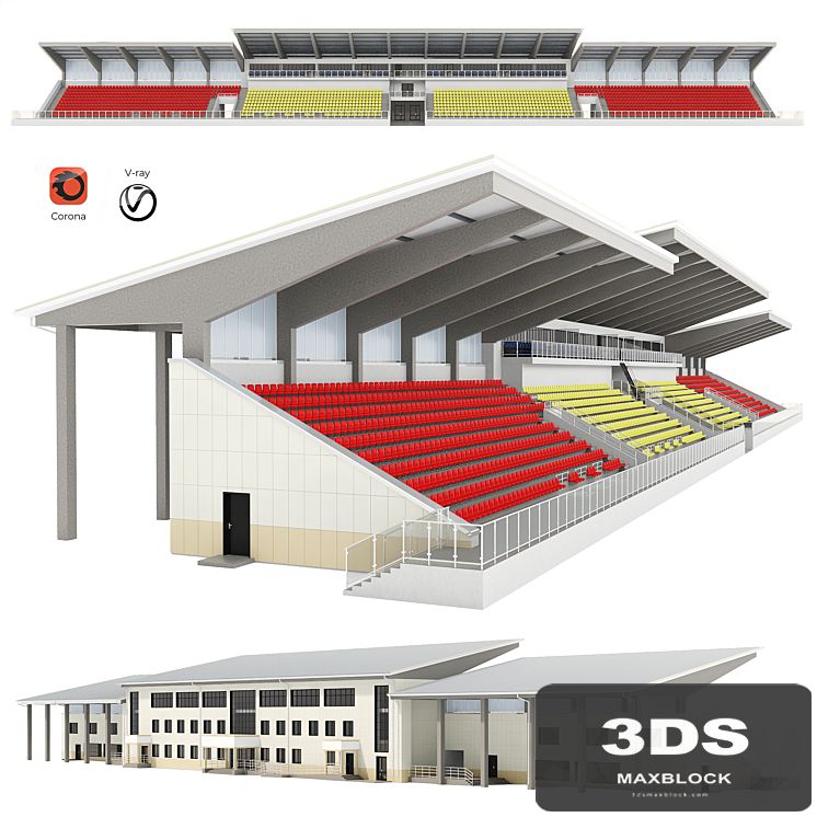 Sports tribune for spectators